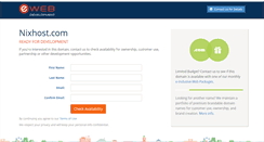 Desktop Screenshot of nixhost.com